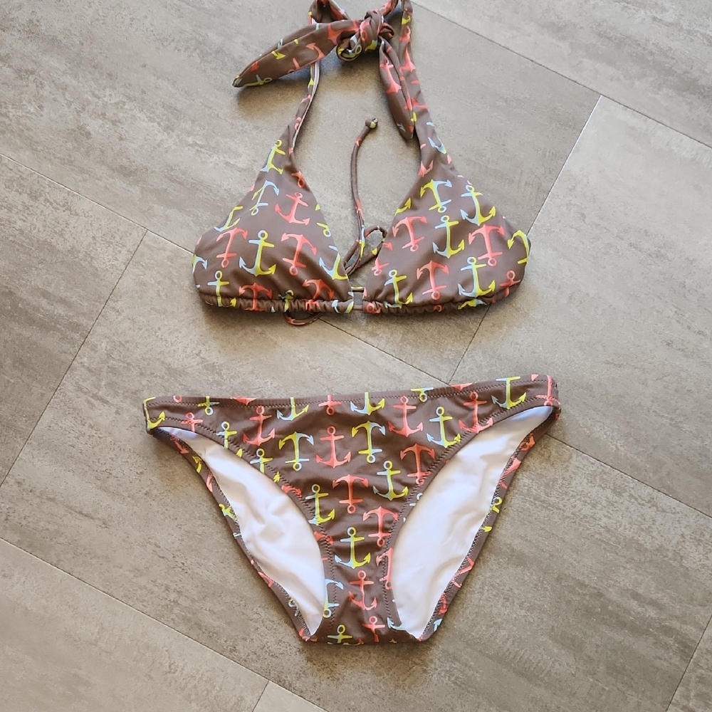 Vintage Victoria's Secret 2 Pc Triangle Bikini Set Vintage 2010 Y2K Poolside